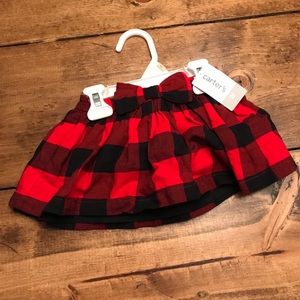 2T toddler buffalo check skirt